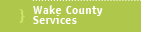 Wake County Services and Resources for Children Birth-5